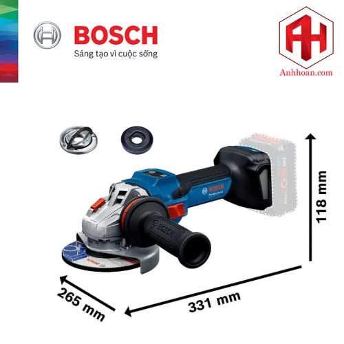 Thân Máy mài góc dùng pin Bosch GWS 18V-15 S (125mm - Solo)