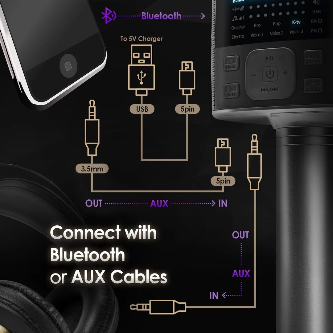 Micro Karaoke Bluetooth Miracle M100 Nhập Khẩu Từ Hàn Quốc