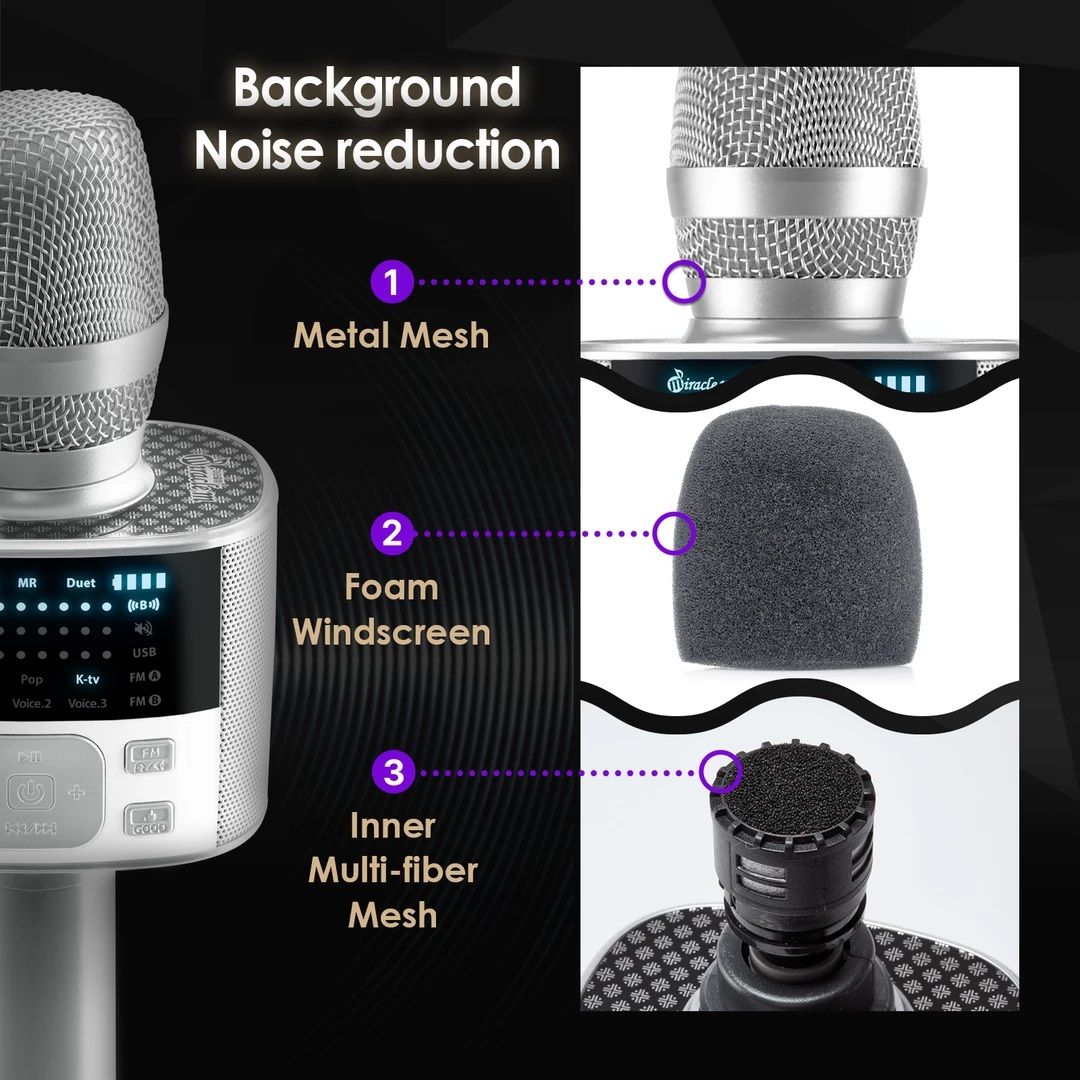 Micro Karaoke Bluetooth Miracle M100 Nhập Khẩu Từ Hàn Quốc