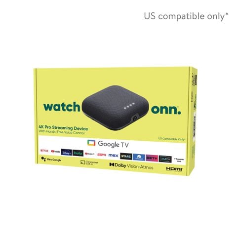 Android TV Box onn Google TV 4K Pro – Giải trí đỉnh cao, điều khiển rảnh tay