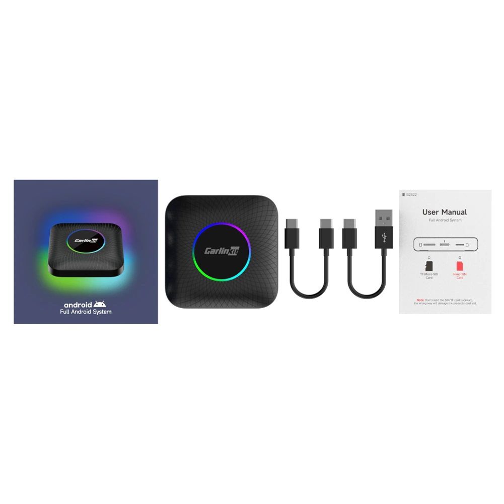 SDM660 CarlinKit CarPlay Ai Box Android 13 TV Box for Netflix Wireless  CarPlay Android Auto 4GLTE