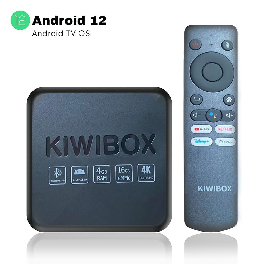 TV Box Kiwi S10 Pro Max RAM 4G Android TV 12 Wifi 6 BT5.0