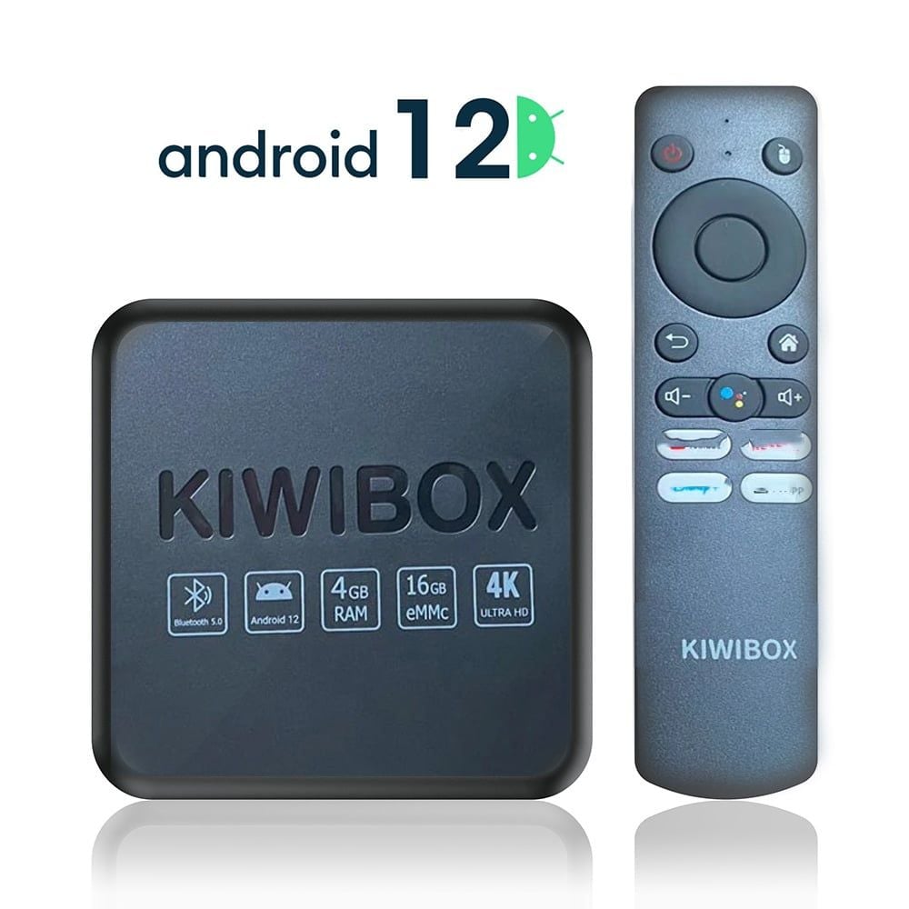 TV Box Kiwi S10 Pro Max RAM 4G Android TV 12 Wifi 6 BT5.0