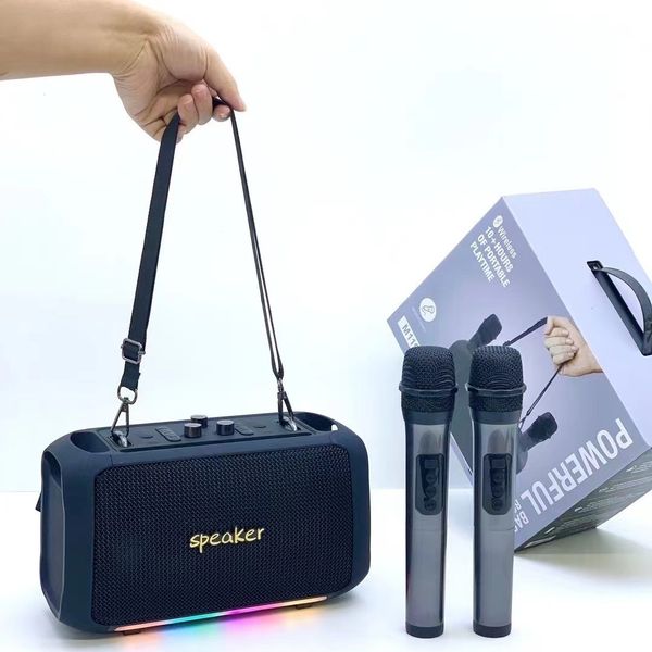 Loa Bluetooth Kèm 2 Mic Không Dây Ngoài Trời M119