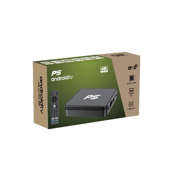 TV Box P5 Android TV 10 Wifi 6 Điều Khiển Giọng Nói