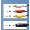 Cáp AV với một đầu cắm 3.5mm và 3 đầu hoa sen dài 1m5