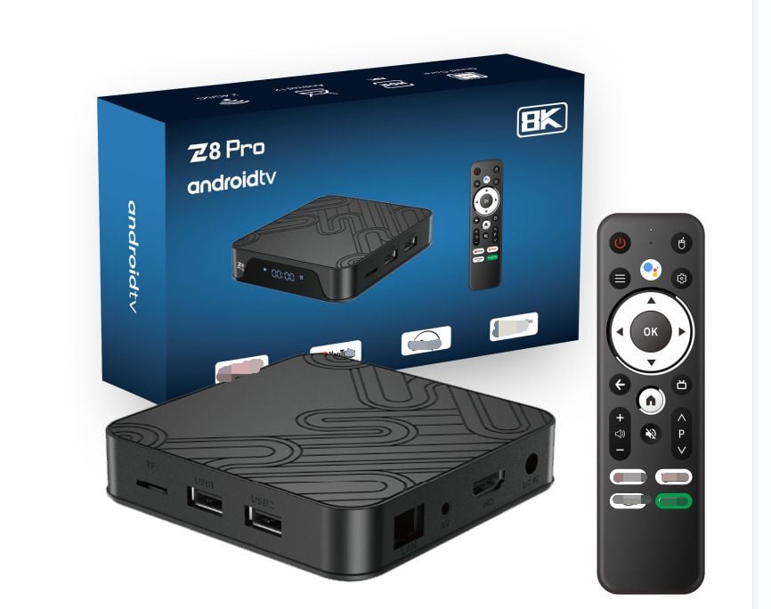 TV Box Z8 Pro Android TV 12 Điều Khiển Giọng Nói - New 2024