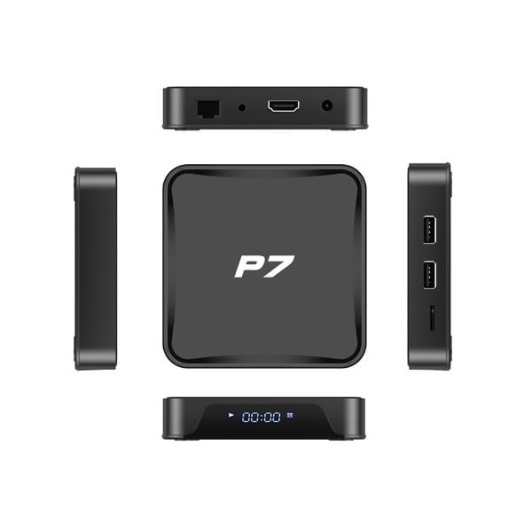 Tivi Box P7 Android TV 12 – CPU H618, Wifi 6, Bluetooth 5.0 New 2025