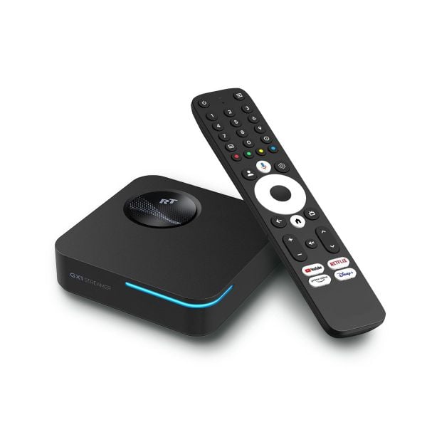 TV Box RockTek GX1 UHD Google TV 12 Netflix 4K New 2025