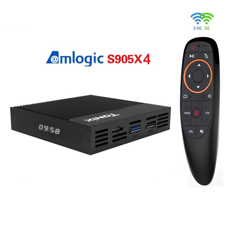TV Box Tanix X4 AndroidTV 11 CPU S905X4 Wifi Kép Hỗ Trợ Giọng Nói Tiếng Việt RAM 4GB + 32GB