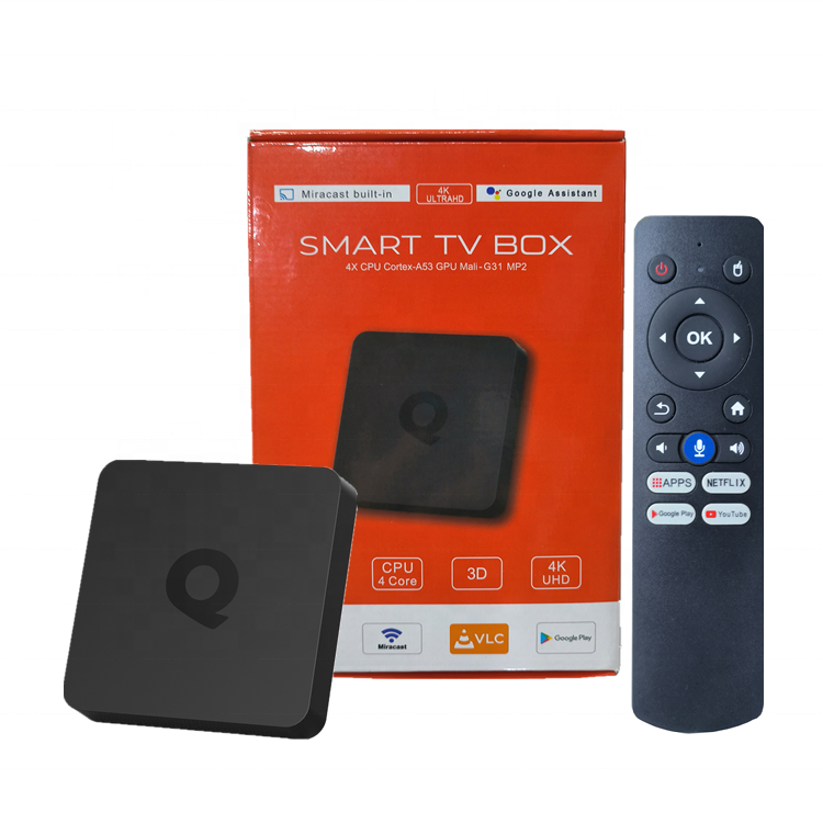 TV Box Q1 Android TV 10 WiFi Bluetooth RAM 2G Điều Khiển Bằng Giọng Nó –  MyTV Box