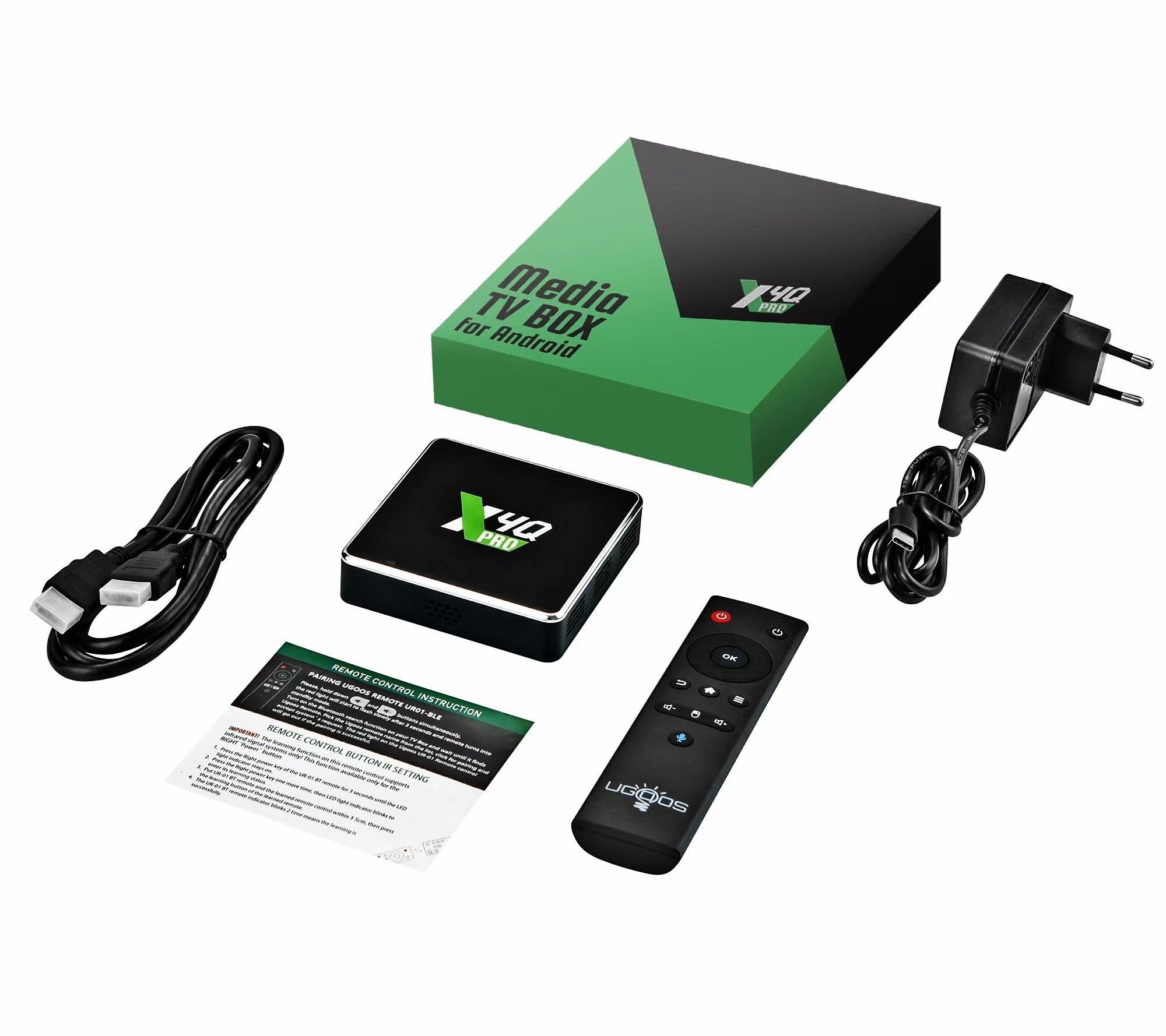 Smart TV Box Ugoos X4Q Pro/Extra CPU S905X4 RAM DDR4 4GB 128GB Android ...