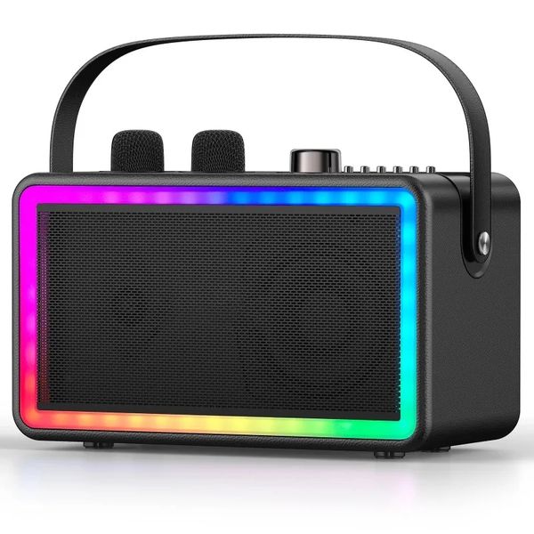 Loa Bluetooth Karaoke Có Micro Không Dây Loa Siêu Trầm Đèn LED SP-500