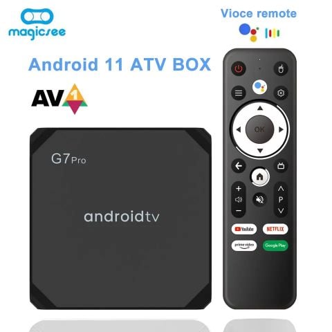 TV Box G7 Pro Android TV 11 RAM 4G + 32G Điều Khiển Bằng Giọng Nói
