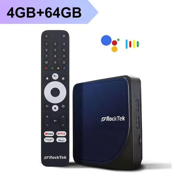 RockTek G2 4K Android TV 14 Stream Box