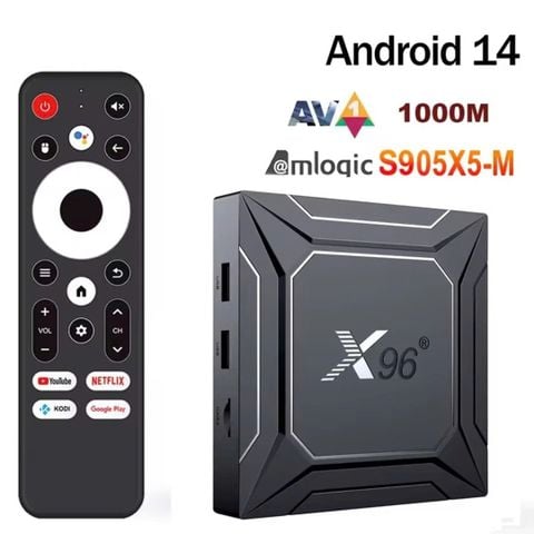 TV Box X96 M200 AI - Android 14, LAN 1000M, AI-SR Nâng Cấp Hình Ảnh New 2025