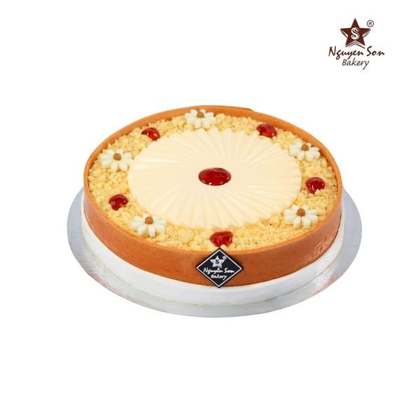  White cheese and caramel cake 