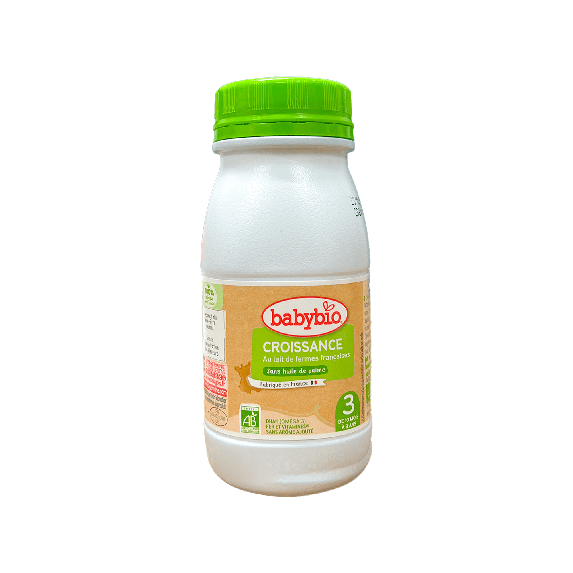 Sữa dinh dưỡng tăng trưởng hữu cơ Babybio 250ml (10 tháng - 36 tháng)