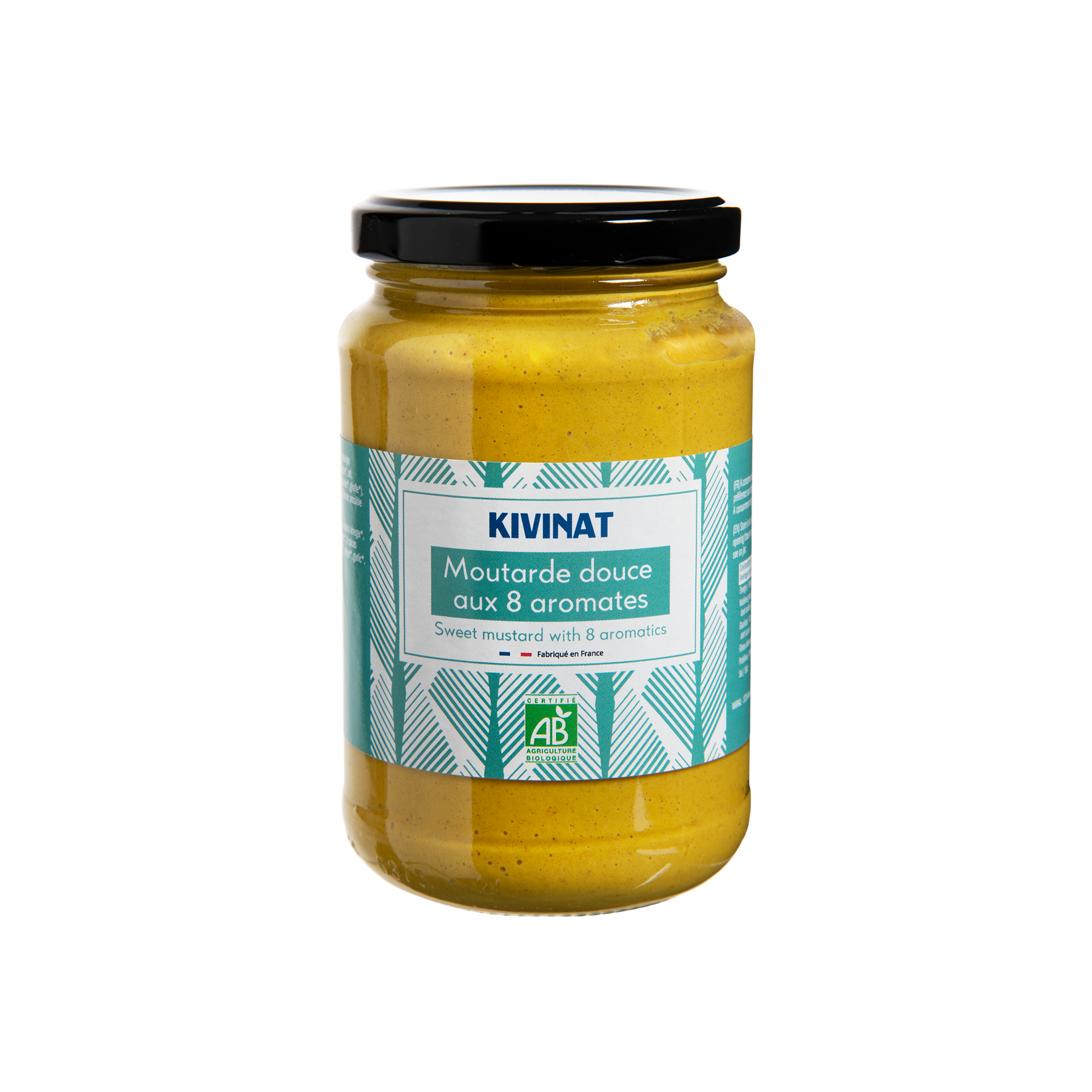 Sốt mù tạt ngọt hữu cơ 8 loại gia vị Kivinat 370g