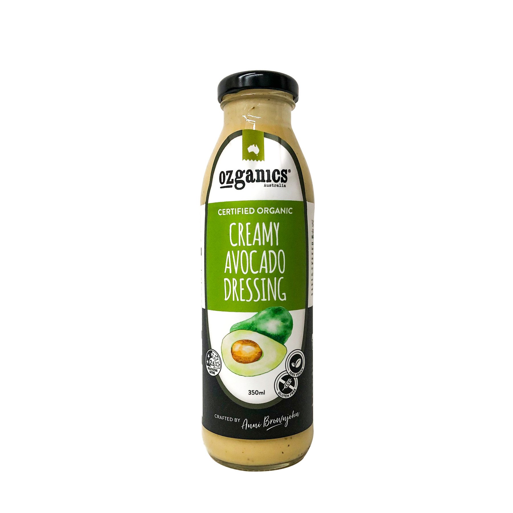 Sốt Salad hữu cơ trái bơ kem Creamny Avocado Dressing Ozganics 350ml