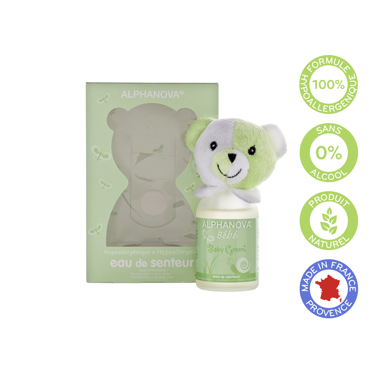 Nước hoa cho bé BABY GREEN Alphanova Bebe 100ml