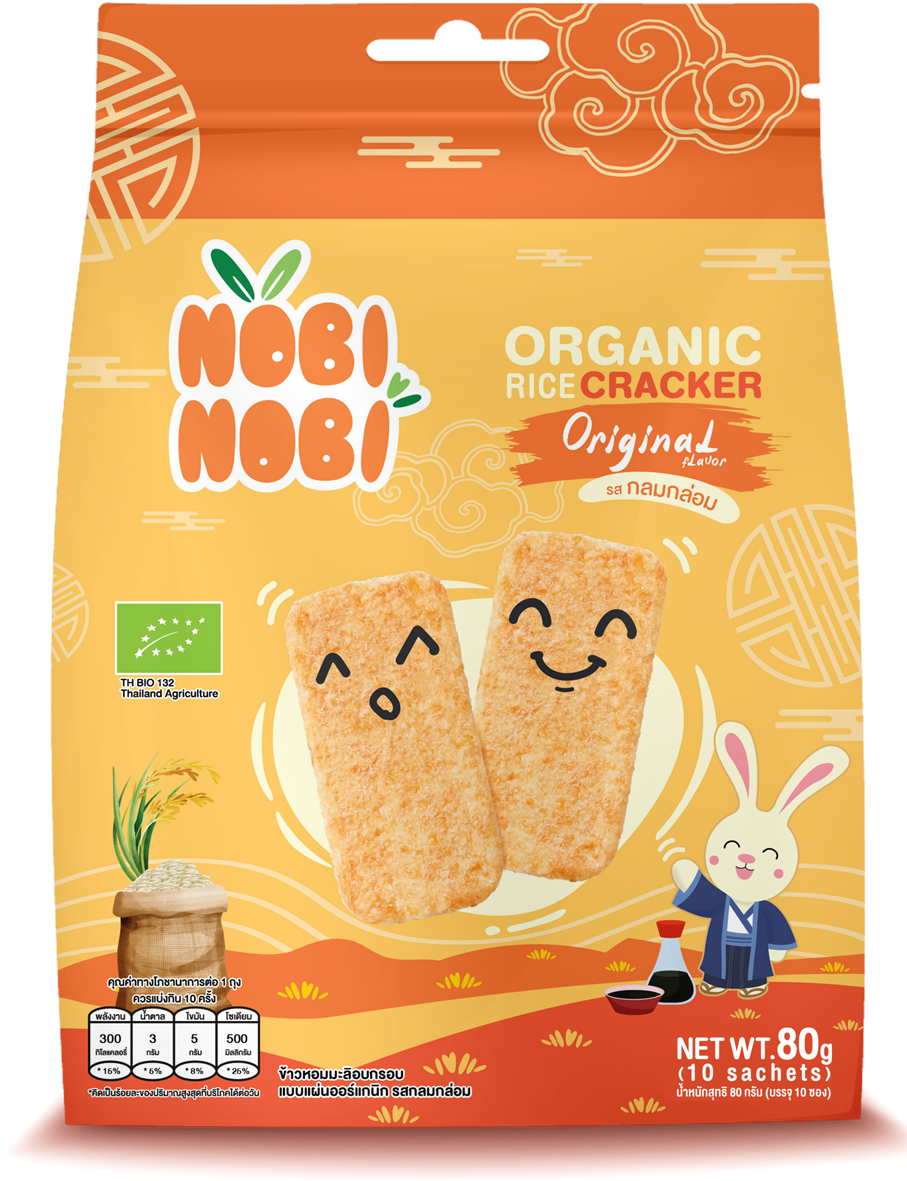 Bánh gạo hữu cơ Nobi Nobi vị truyền thống 80g (Từ 18 tháng tuổi)