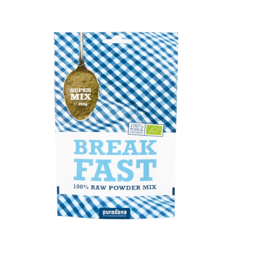 Bột hỗn hợp ăn sáng hữu cơ Breakfast Purasana 250g