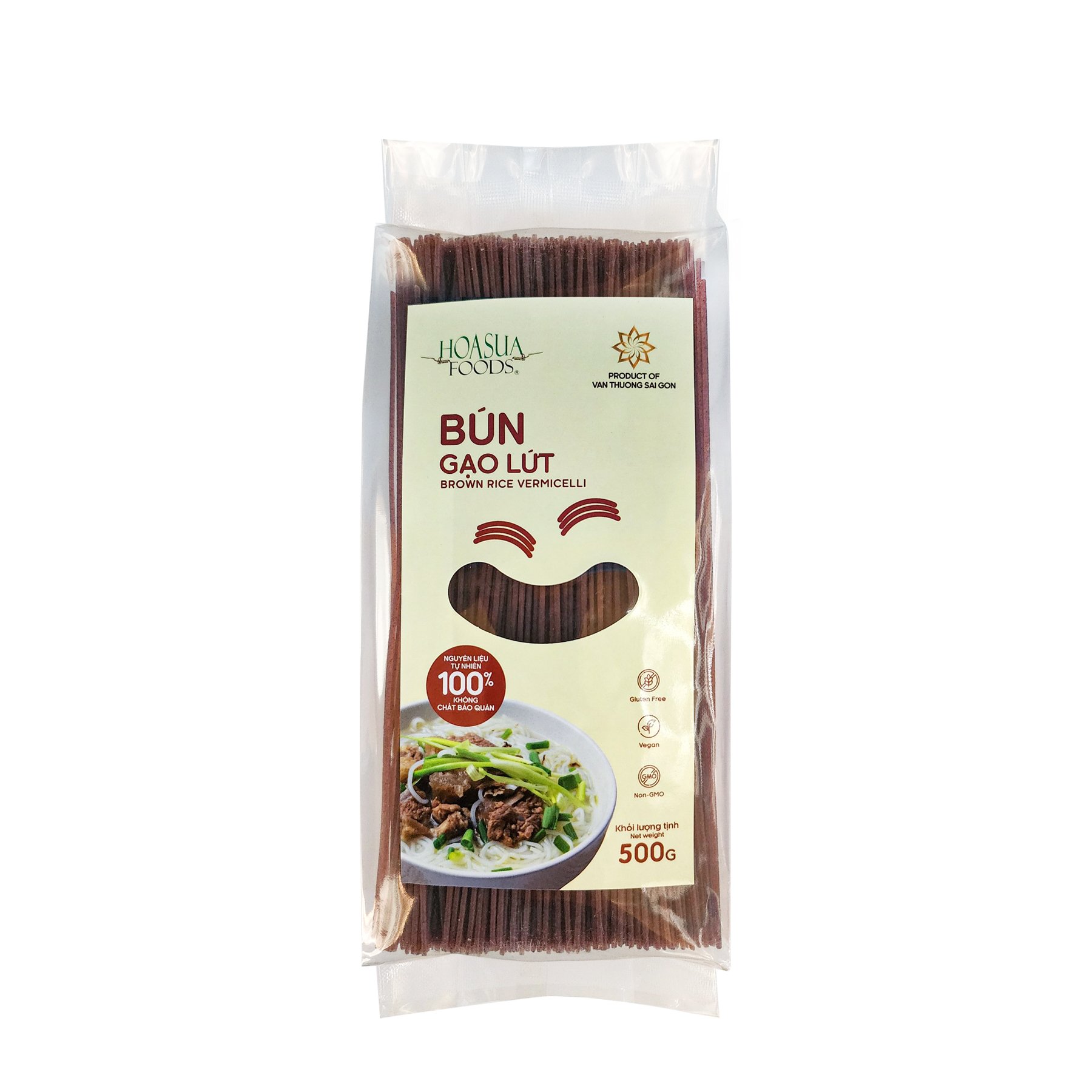 Bún gạo lứt Hoa Sữa túi 500gr