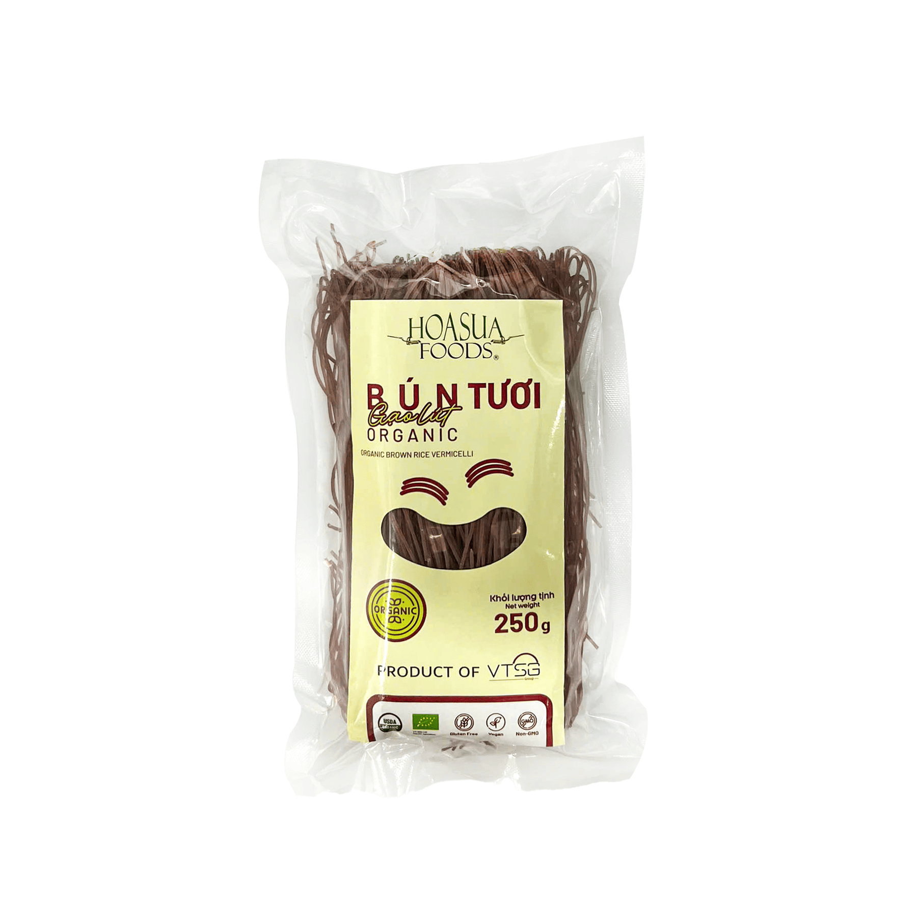 Bún tươi gạo lứt hữu cơ Hoa Sữa túi 250g