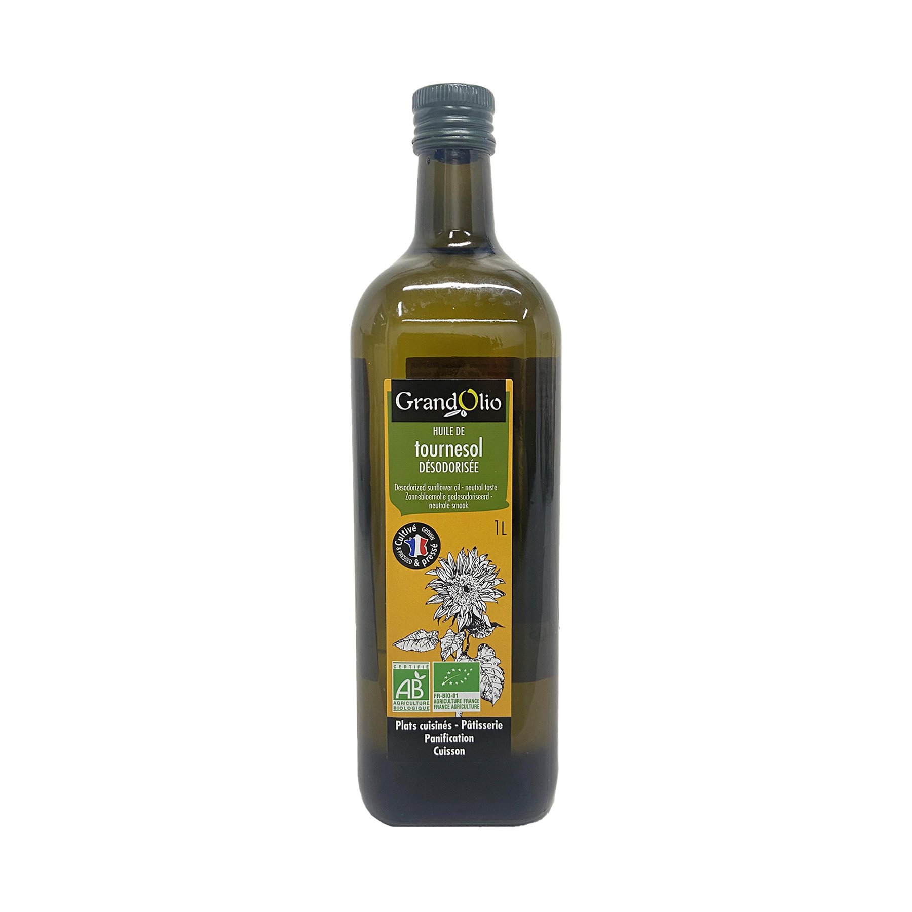 Dầu ăn hướng dương hữu cơ Grand Olio 1l