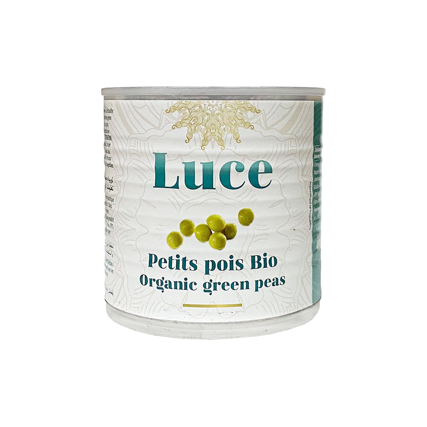 Đậu Hà Lan hữu cơ đóng hộp LUCE 400g