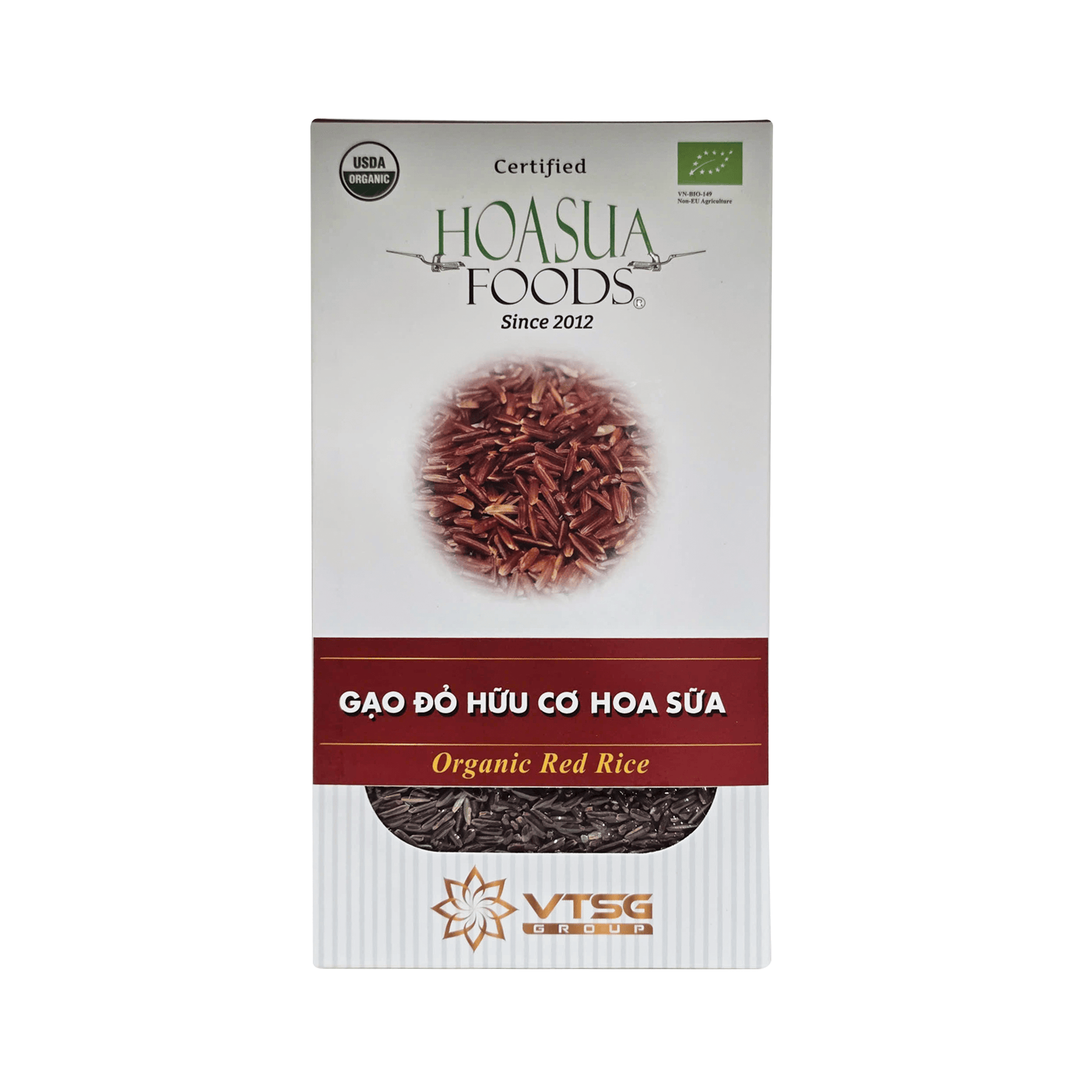 Gạo lứt đỏ hữu cơ Hoa sữa 1kg