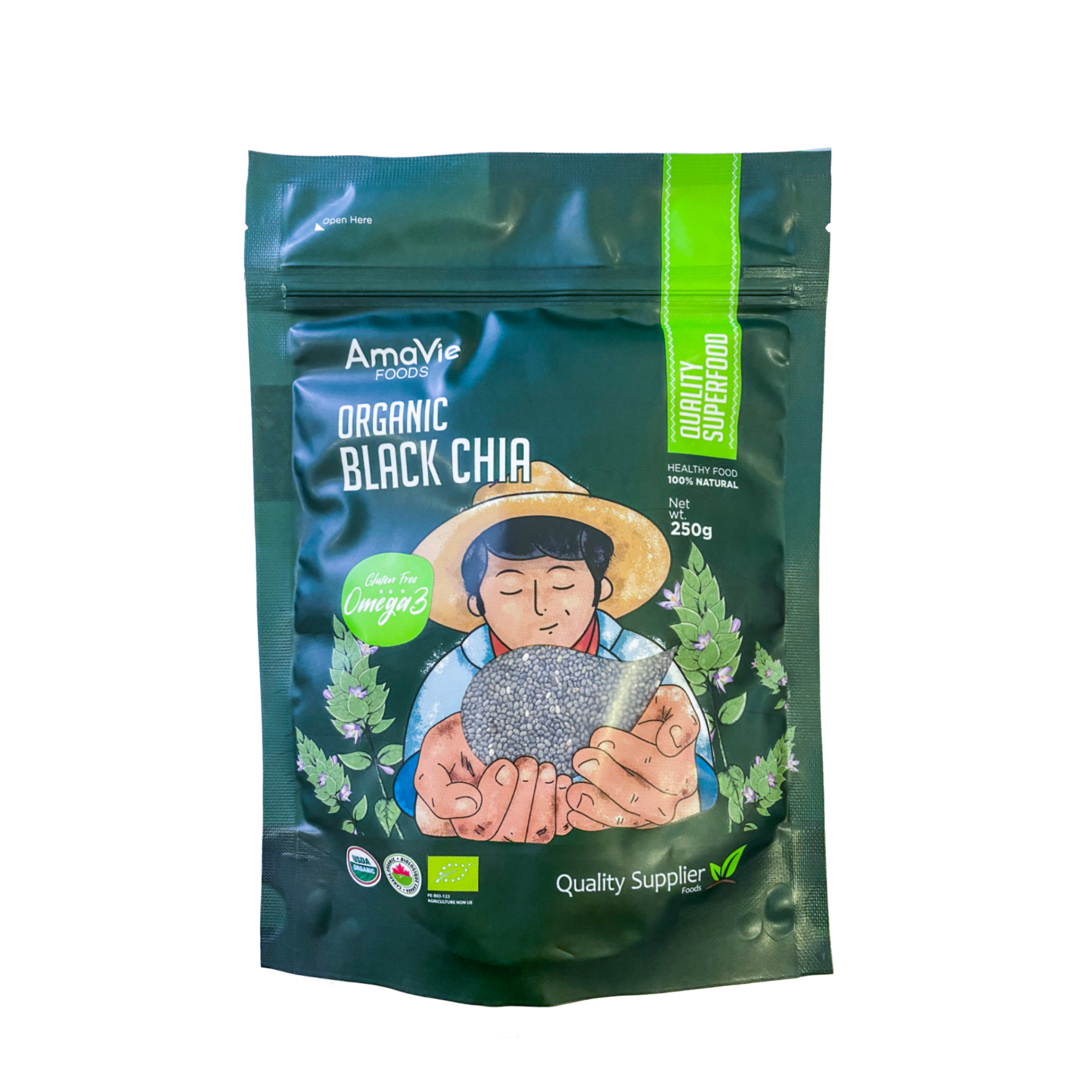 Hạt chia hữu cơ Amavie Foods 250g