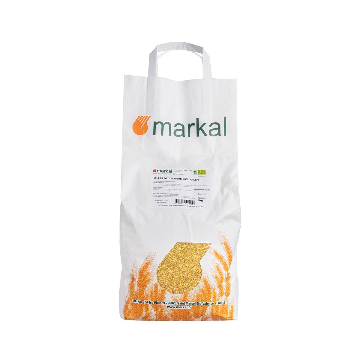 Hạt kê hữu cơ đã bóc vỏ Markal 5kg