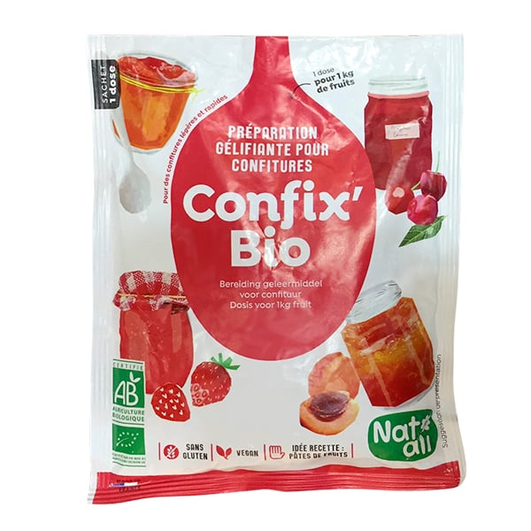 Hỗn hợp hỗ trợ làm mứt hữu cơ Confix'Bio Natali 120g