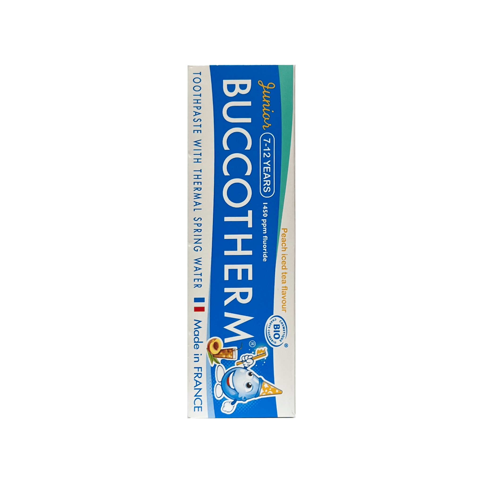 Kem đánh răng hữu cơ Buccotherm vị trà đào 50ml (Trẻ em 7-12 tuổi)