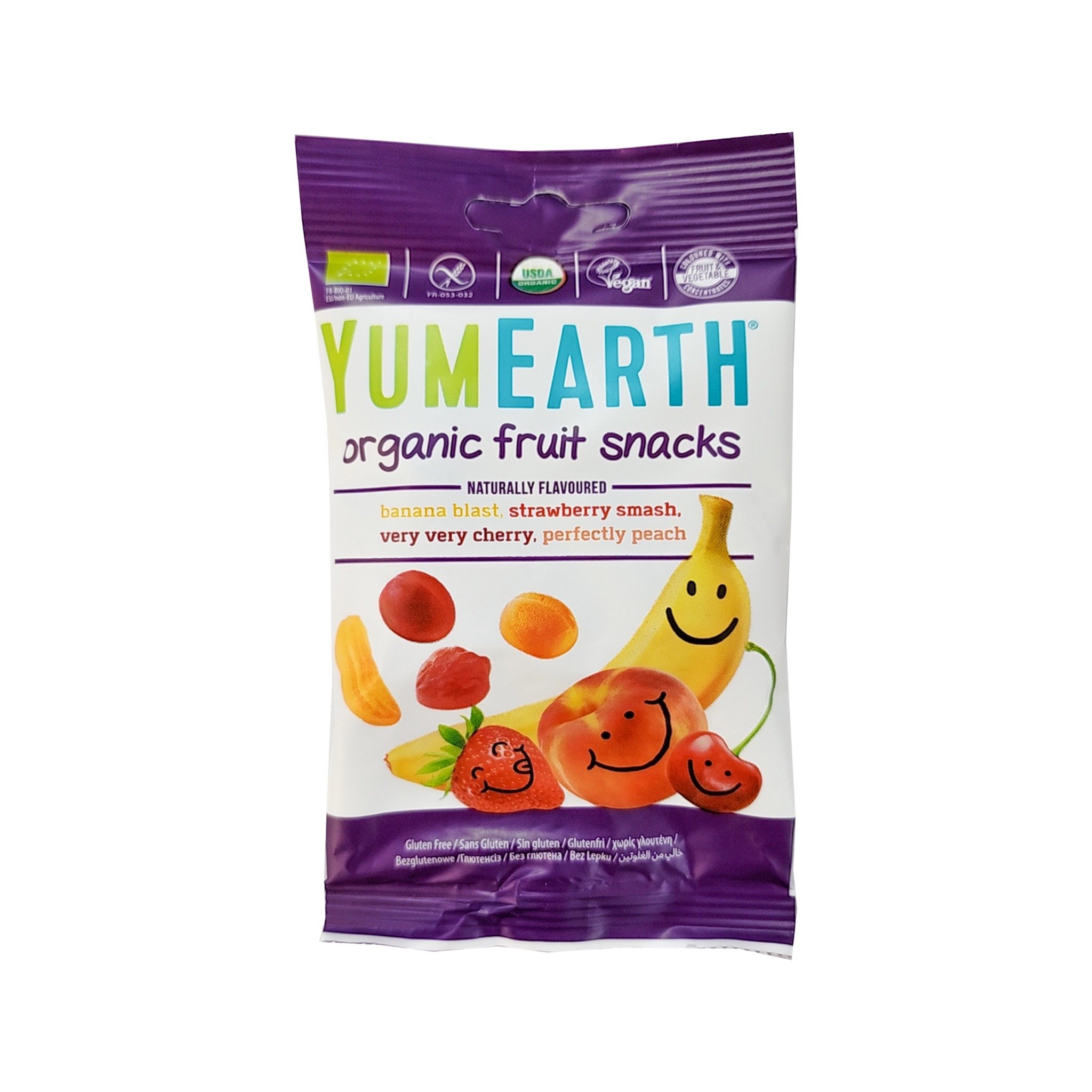 Kẹo dẻo hữu cơ 4 hương vị trái cây Yumearth 50g