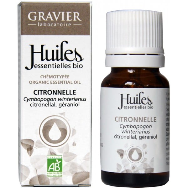 Tinh dầu sả Java hữu cơ Citronnella Gravier 10 ml