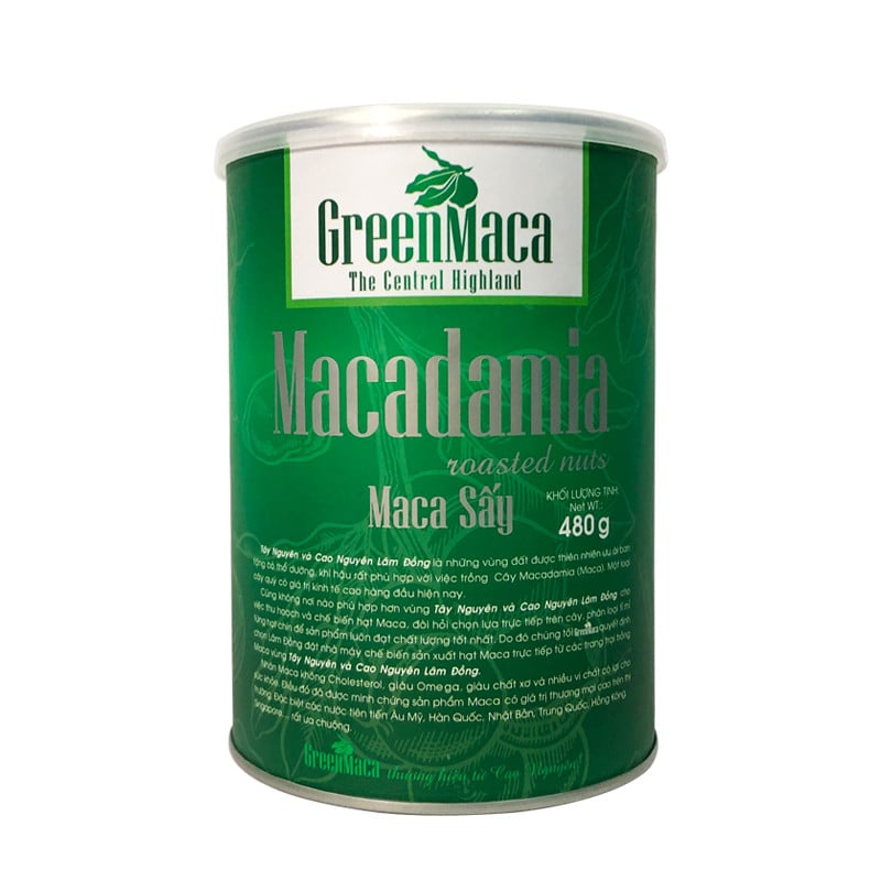 Hạt macca sấy Green Macca 480g 23+