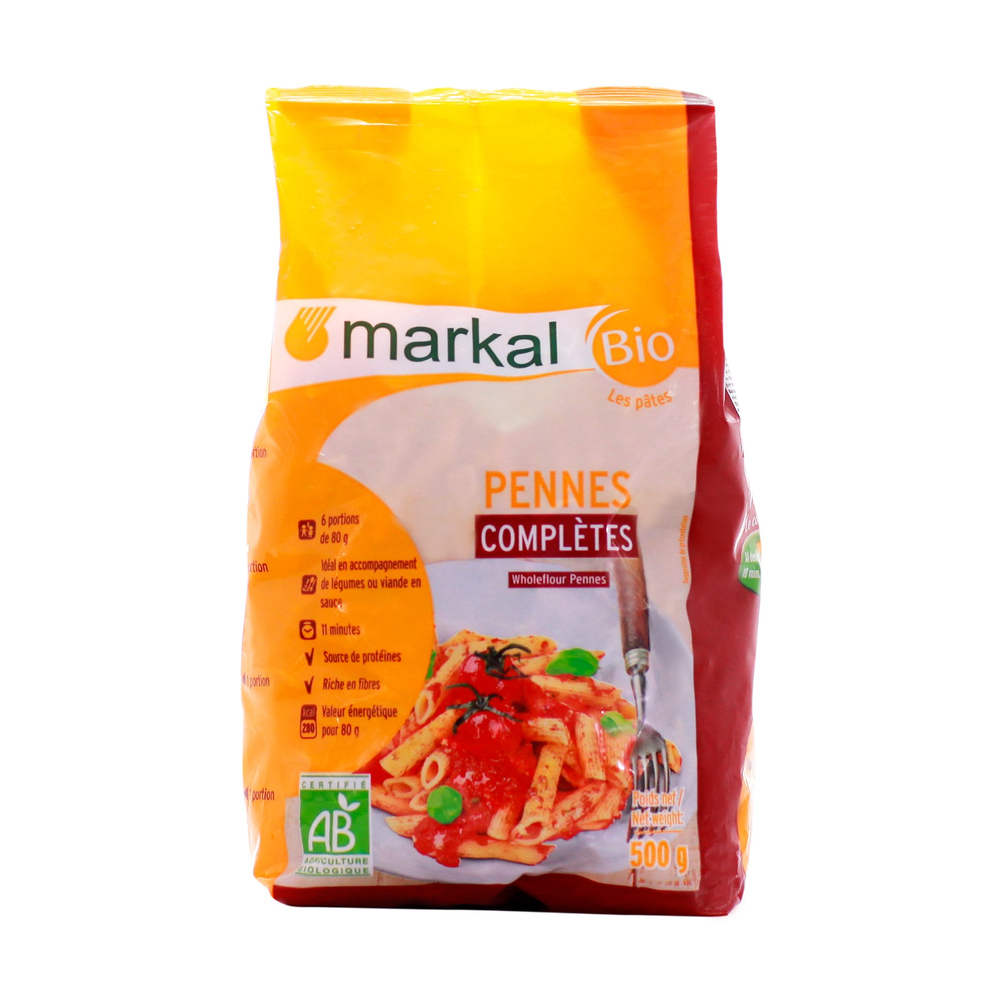 Mì ống penne lứt hữu cơ Markal 500g