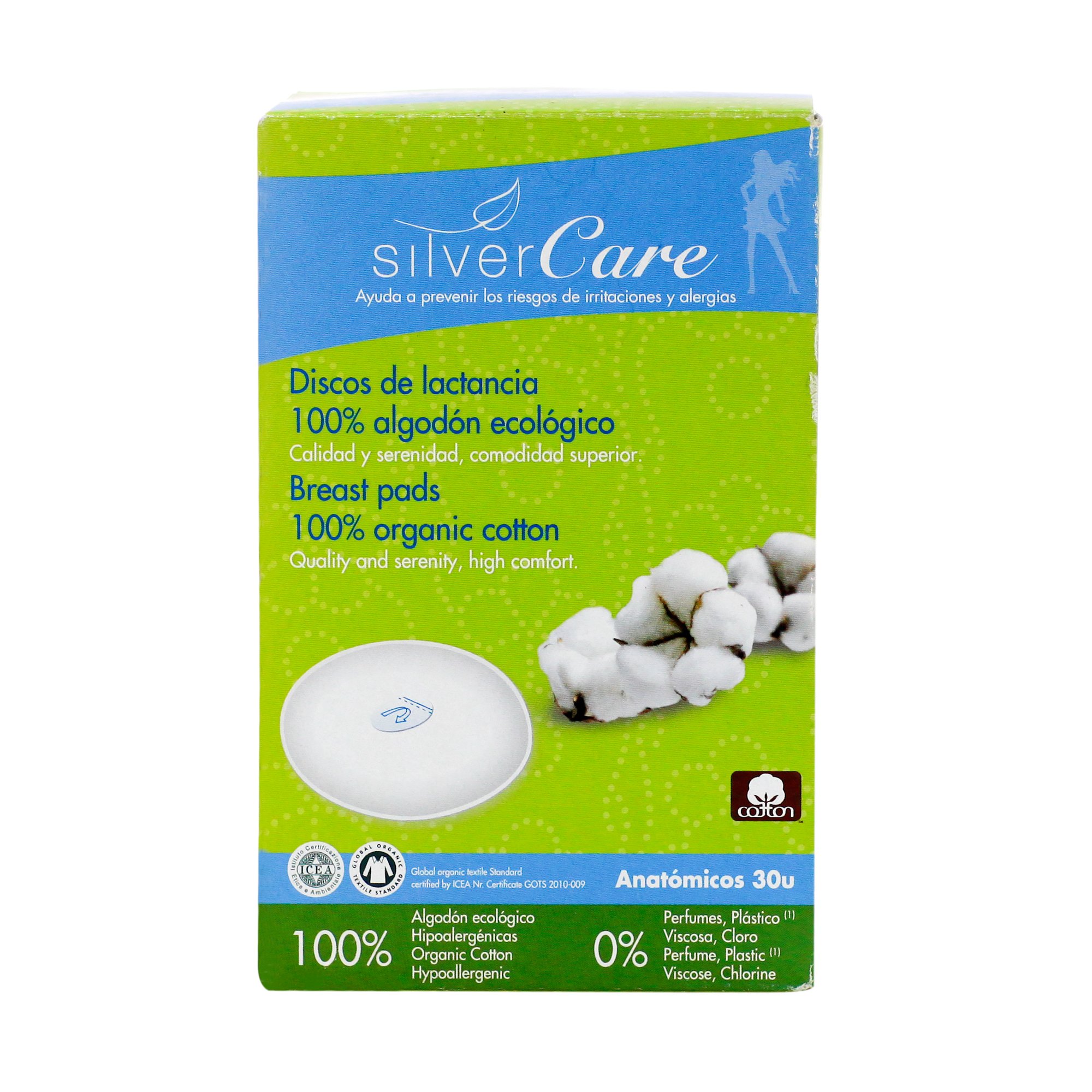 Miếng lót thấm sữa hữu cơ Silvercare 30 miếng