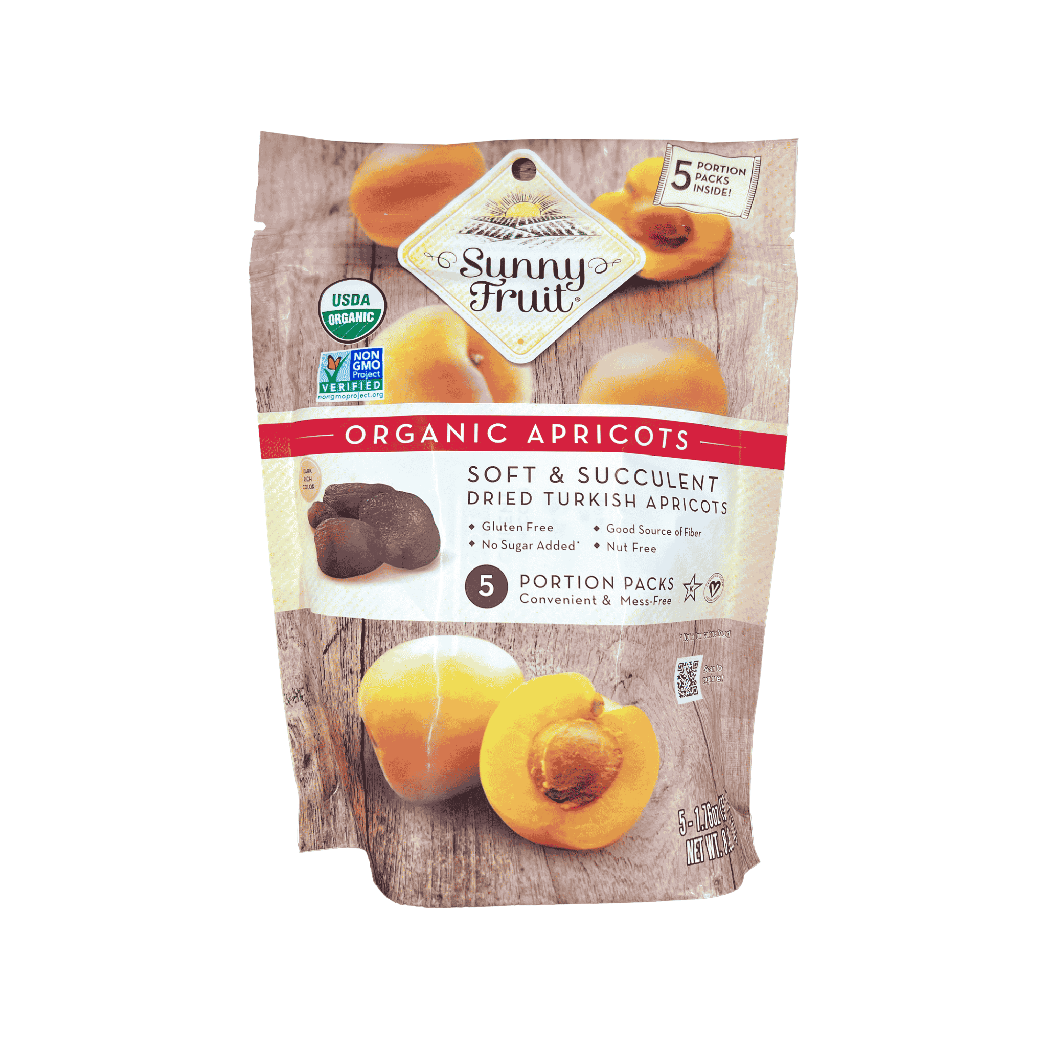 Mơ khô hữu cơ bổ sung Prebiotic Sunny Fruit 250g