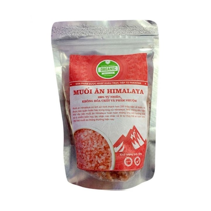 Muối hồng Himalaya hạt vừa (1mm-3mm) TBT Organic Food 500g