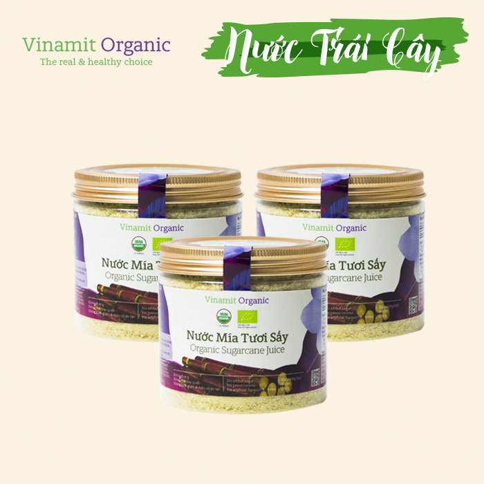 Nước mía tươi sấy hữu cơ Vinamit 120gr