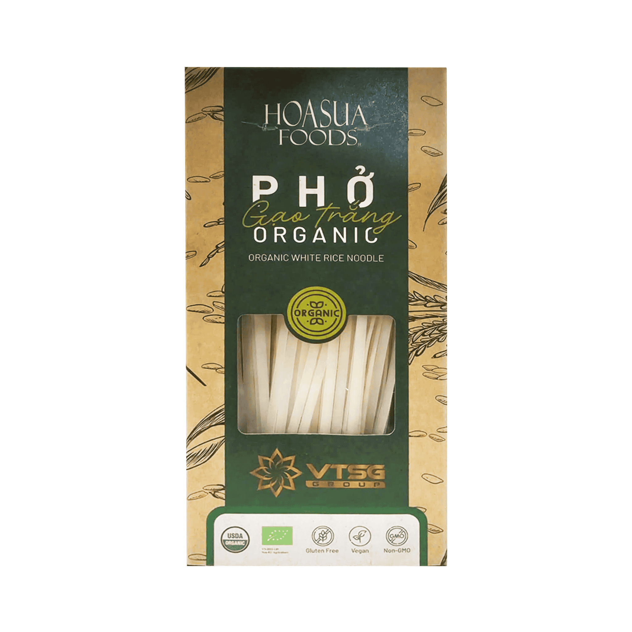 Phở gạo trắng hữu cơ Hoa Sữa 250g