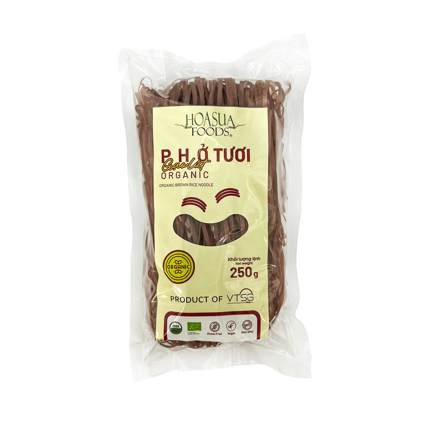 Phở tươi gạo lứt hữu cơ Hoa Sữa túi 250g