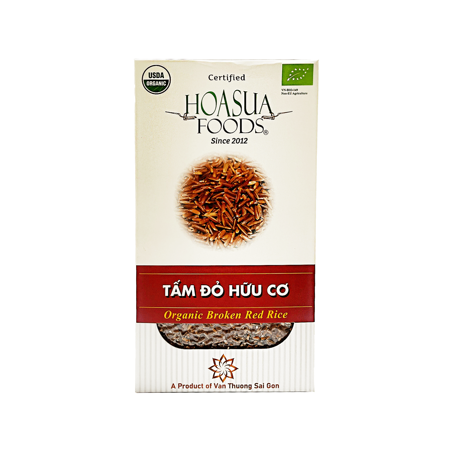 Gạo tấm lứt đỏ hữu cơ Hoa Sữa 1kg