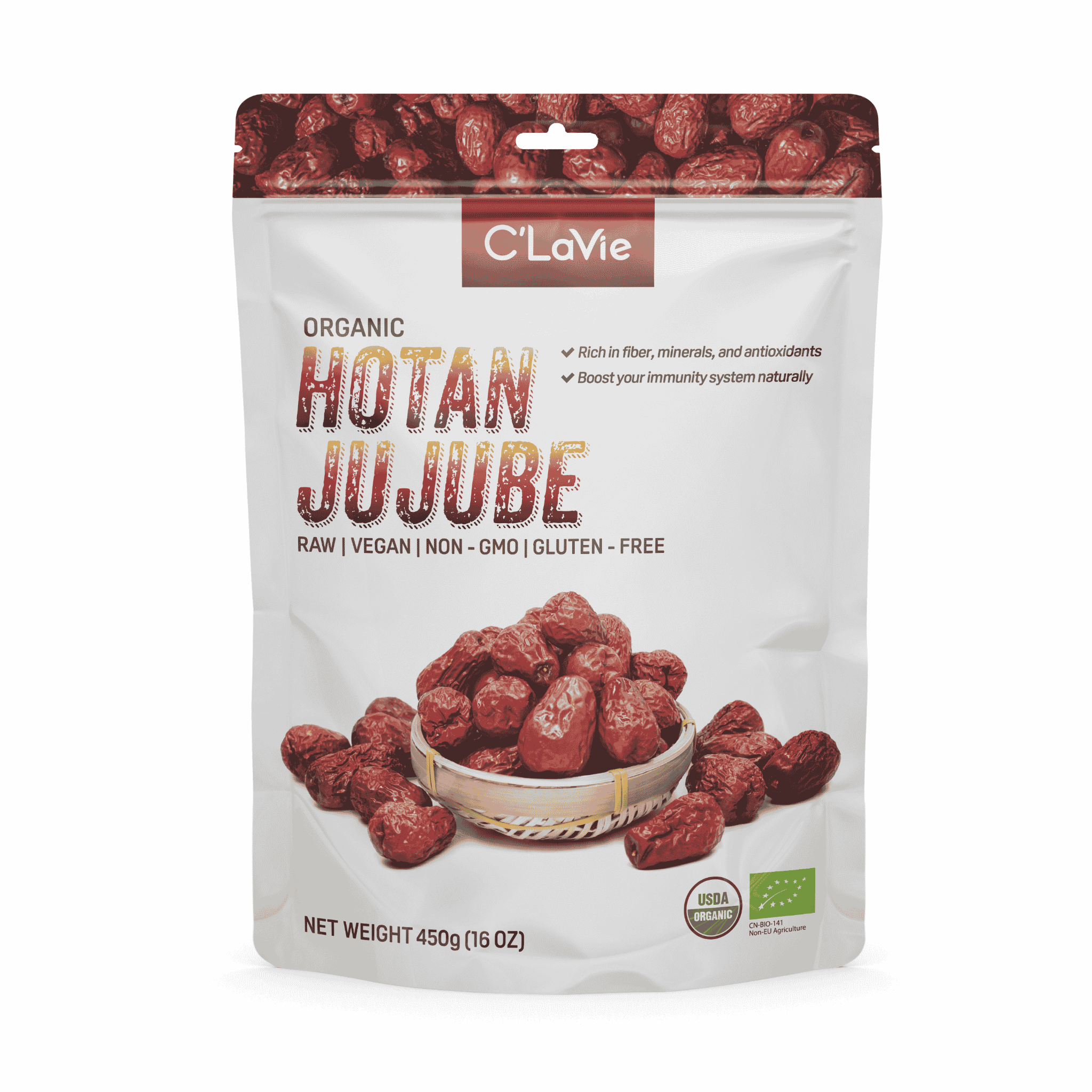 Táo đỏ Hotan hữu cơ C’LaVie 450g