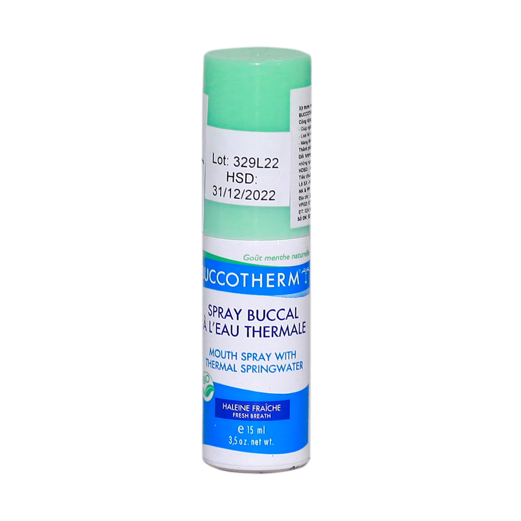 Xịt thơm miệng hữu cơ Buccotherm 15ml