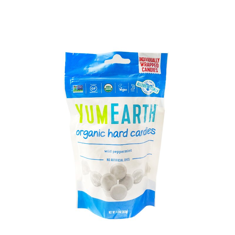 Kẹo viên hữu cơ vị bạc hà Yumearth 93,6g